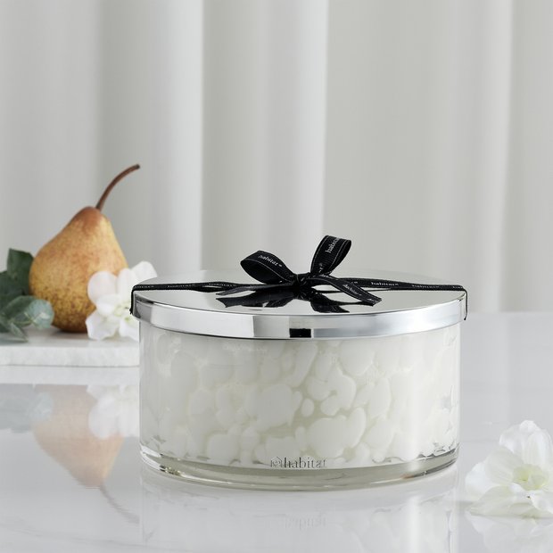 Habitat XL confetti candle in geranium and pear - (British brand)
