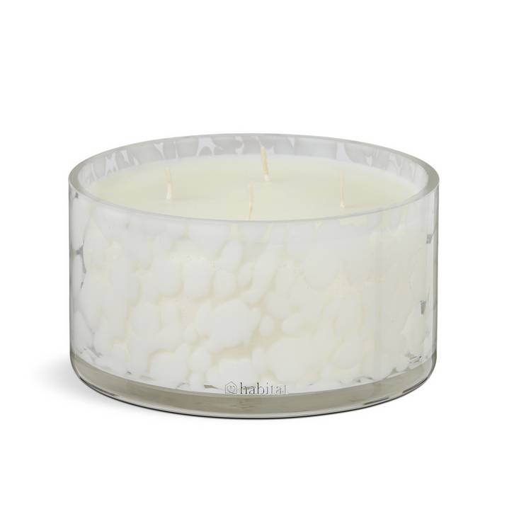 Habitat XL confetti candle in geranium and pear - (British brand)