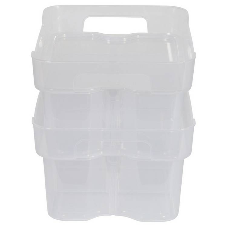 Strata 25L clear storage box (British brand)