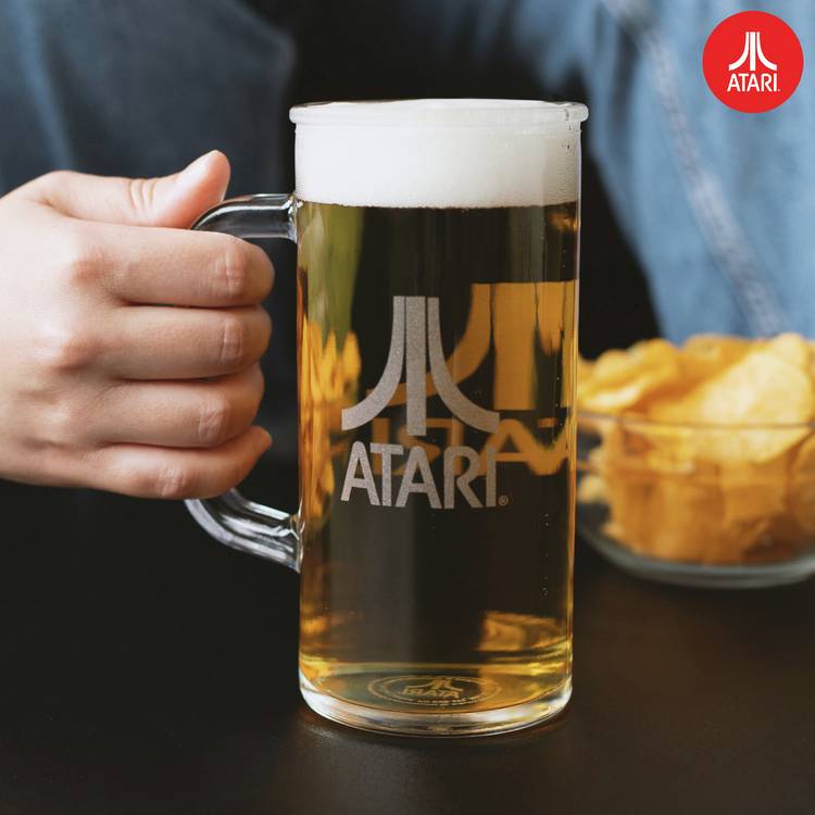 Atari beer pint glass 600ml - British product