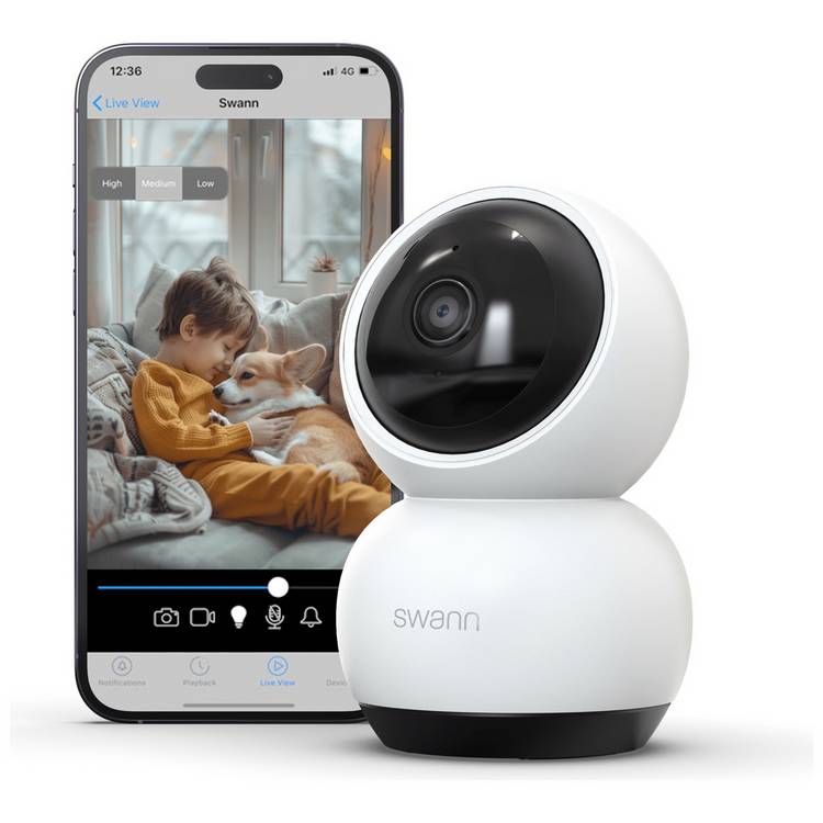 Swann EVO 2K Pan & Tilt indoor security camera - British product