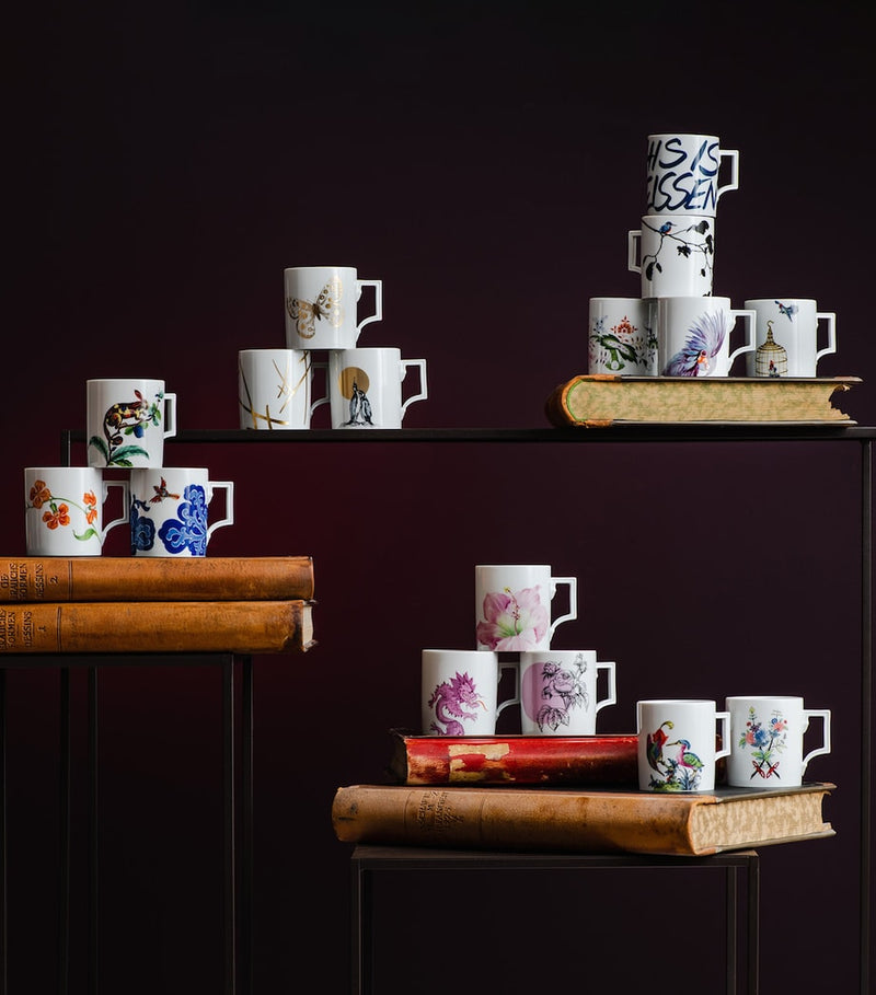 Meissen Porcelain Kingfisher Mug 250ml, imported from the UK