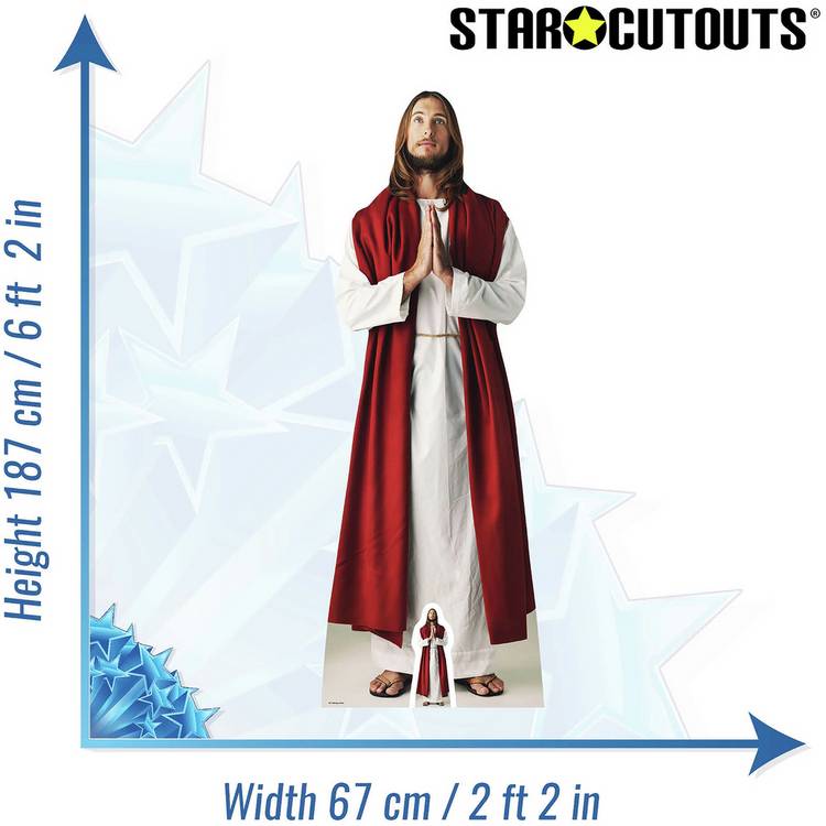 Star Cutouts Jesus Christ life-size cardboard cutout 187cm (British brand)