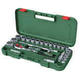 Bosch 0.5 inch 25 piece ratchet set with carry case, UK version