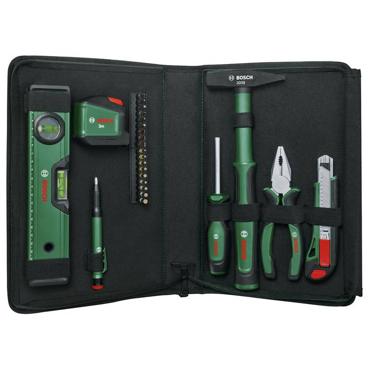 Bosch hand tool set 25-piece, UK version