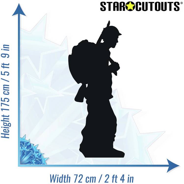 Star Cutouts soldier silhouette cutout 175cm (British brand)