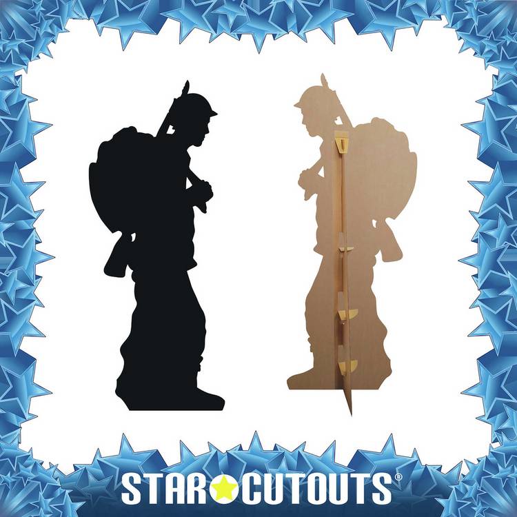Star Cutouts soldier silhouette cutout 175cm (British brand)