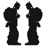 Star Cutouts soldier silhouette double pack cardboard cutout - British product