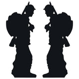 Star Cutouts soldier silhouette double pack cardboard cutout - British product