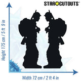 Star Cutouts soldier silhouette double pack cardboard cutout - British product