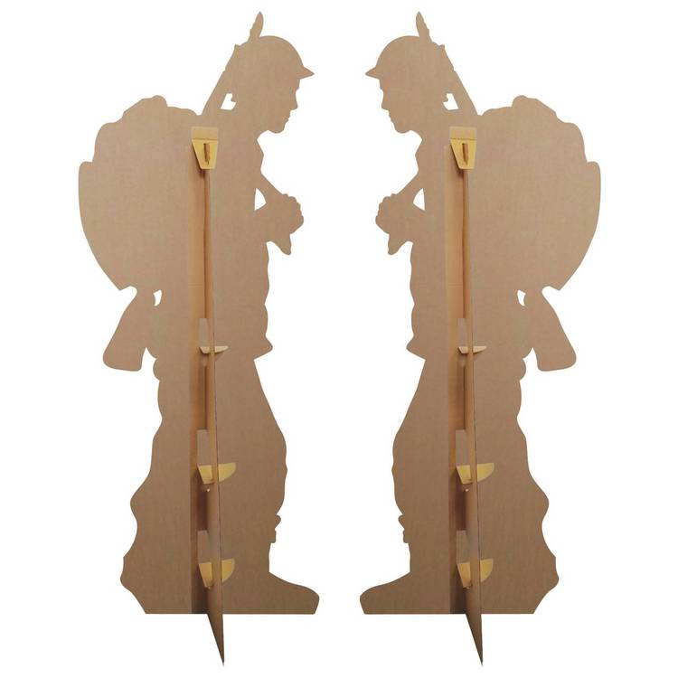 Star Cutouts soldier silhouette double pack cardboard cutout - British product