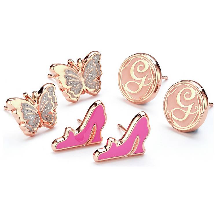 Wicked Glinda stud earrings set rose gold UK version