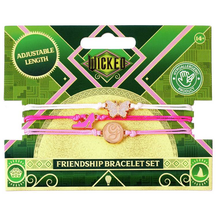Wicked Glinda friendship bracelets set 18cm (British brand)