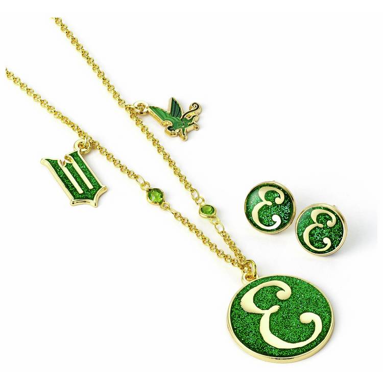 Wicked Elphaba jewellery set necklace and earrings, imported from the UK