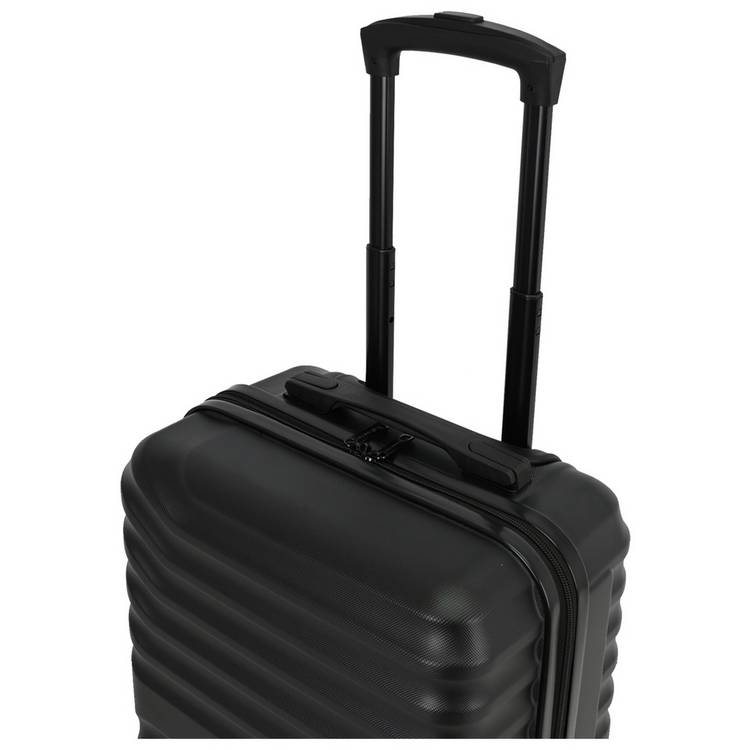 Featherstone 4-wheel hard cabin suitcase black (British brand)