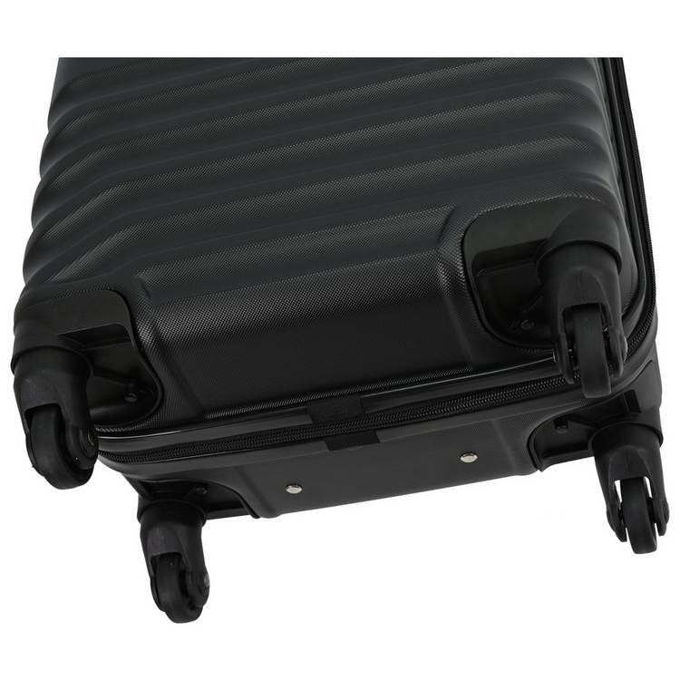 Featherstone 4-wheel hard cabin suitcase black (British brand)