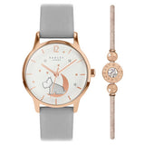 Argos Radley Star Moon Grey Leather Strap Watch & Bracelet Set- Buy online at McGrocer