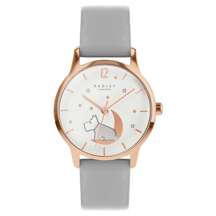 Radley watch bracelet set grey leather strap, imported from the UK