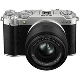 Fujifilm X-M5 mirrorless camera with 15-45mm lens silver, UK version