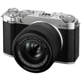 Fujifilm X-M5 mirrorless camera with 15-45mm lens silver, UK version