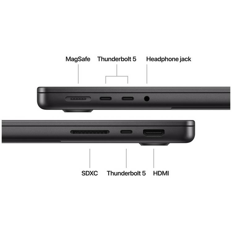 Apple MacBook Pro 14.2in M4 Pro 24GB 512GB Space Black, imported from the UK