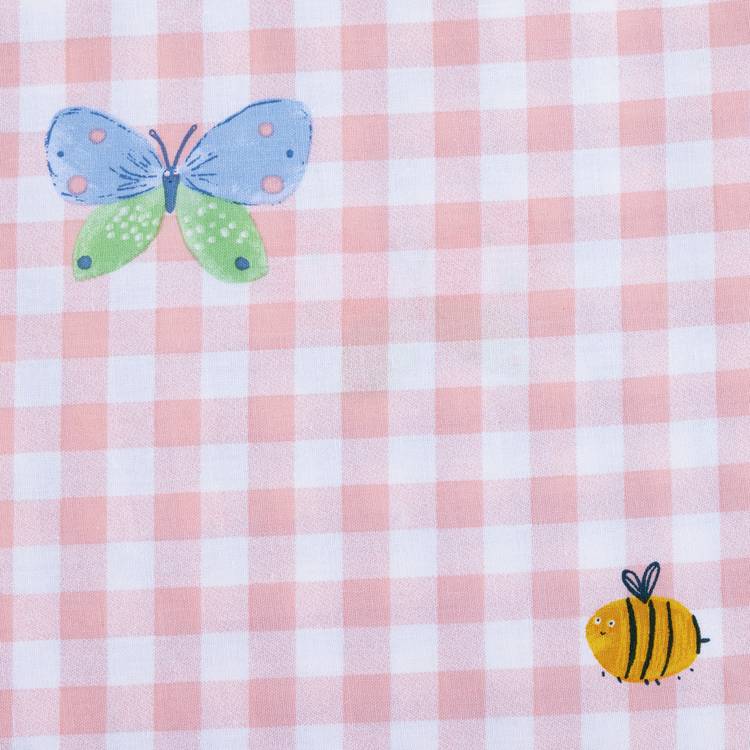 Argos Home bee gingham toddler bedding set, imported from the UK