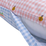 Argos Home bee gingham toddler bedding set, imported from the UK