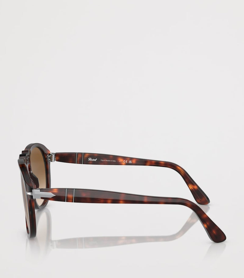 Persol Original Pilot sunglasses with tortoiseshell acetate finish (British brand)