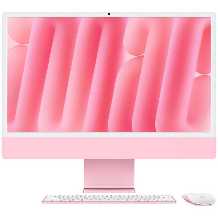 Apple iMac 2024 24in M4 Pink desktop computer - British product