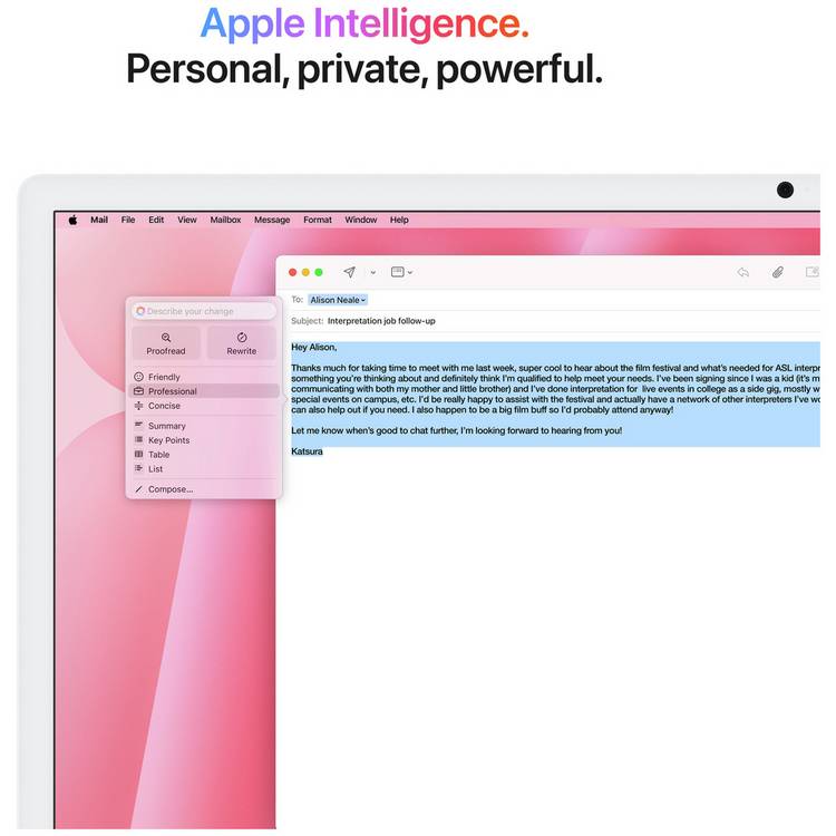 Apple iMac 2024 24in M4 Pink desktop computer - British product
