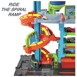Hot Wheels City Mega Car Wash playset with Colour Shifters car - British product