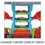 Hot Wheels City Mega Car Wash playset with Colour Shifters car - British product