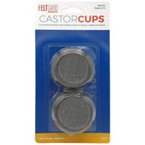 Felt Gard brown castor cups 44mm, imported from the UK