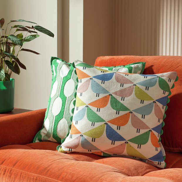 Habitat Scion Lintu cushion green 43x43cm (British brand)