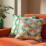 Argos Habitat x Scion Lintu Cushion - Green - 43x43cm- Buy online at McGrocer