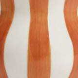 Habitat hand painted stripe vase rust 25cm (British brand)
