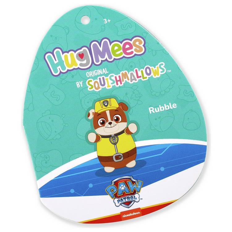Paw Patrol Rubble HugMees soft toy 10 inch, UK version