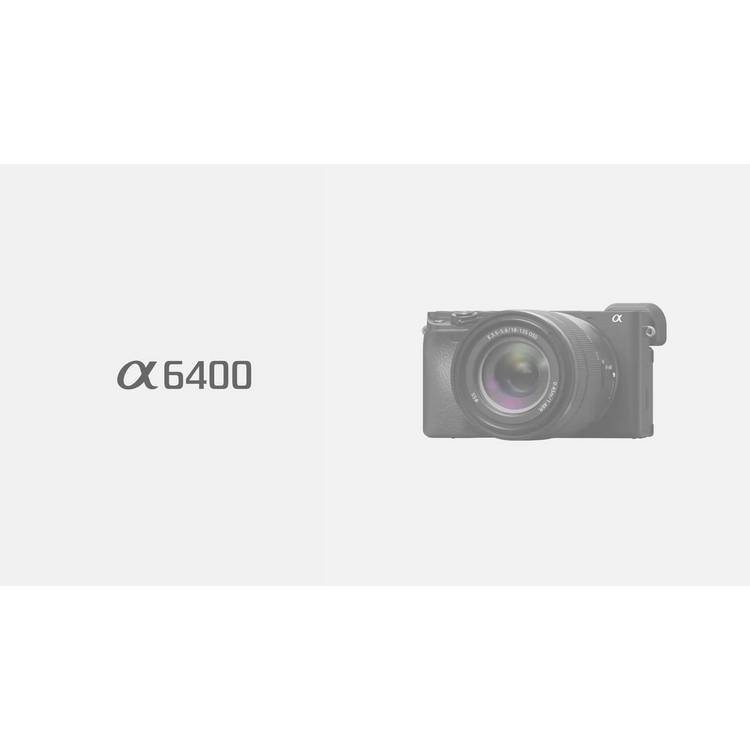 Sony A6400 APS-C mirrorless camera with 16-50mm lens (British brand)