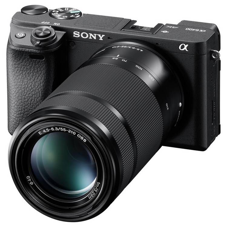 Sony A6400 APS-C mirrorless camera with 16-50mm lens (British brand)