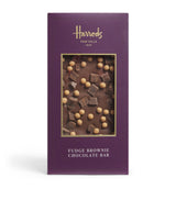 Harrods Harrods Fudge Brownie Topped Bar Chocolate Cereal Bar 100g- Buy online at McGrocer