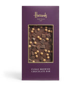 Harrods Harrods Fudge Brownie Topped Bar Chocolate Cereal Bar 100g- Buy online at McGrocer