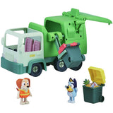 Bluey articulated garbage truck toy with figures (British brand)