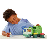 Bluey articulated garbage truck toy with figures (British brand)
