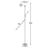 Argos Home black floor lamp 178cm tall, imported from the UK