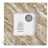 Habitat natural marble picture frame 4x4 inch, imported from the UK