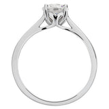 Revere sterling silver cubic zirconia engagement ring, imported from the UK