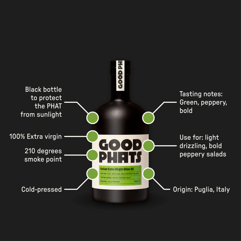 Good Phats Italian Extra Virgin Olive Oil, UK version