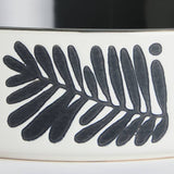 Habitat stoneware pasta bowls 4 piece leaf pattern 22cm - British product