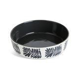 Habitat stoneware pasta bowls 4 piece leaf pattern 22cm - British product