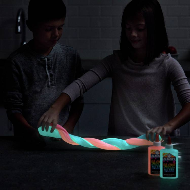 Elmer's glow in the dark slime kit, UK version